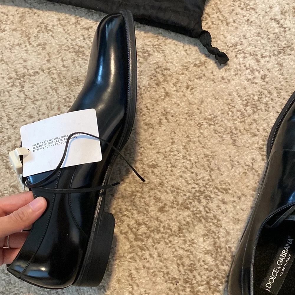 Brand New Dolce Gabbana Men’s Leather Derby shoes size 42 - Picture 4 of 5